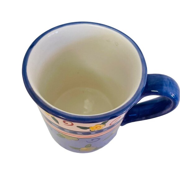 Hand-Painted Ceramic Mug With Floral Design - Certified International Corporatio - Picture 4 of 5